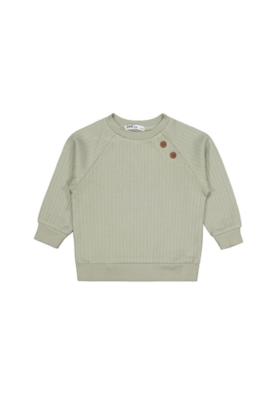 Civil Boys Süs Düğmeli 2-5 Yaş Sweatshirt - Yeşil