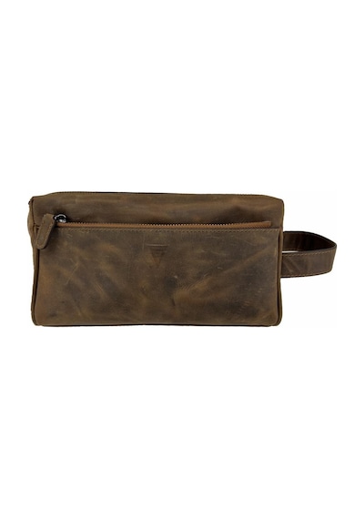 Çanta Yurdu Hakiki Deri Ca253 Dopp Kit El Çantası Tigon Taba Kahverengi