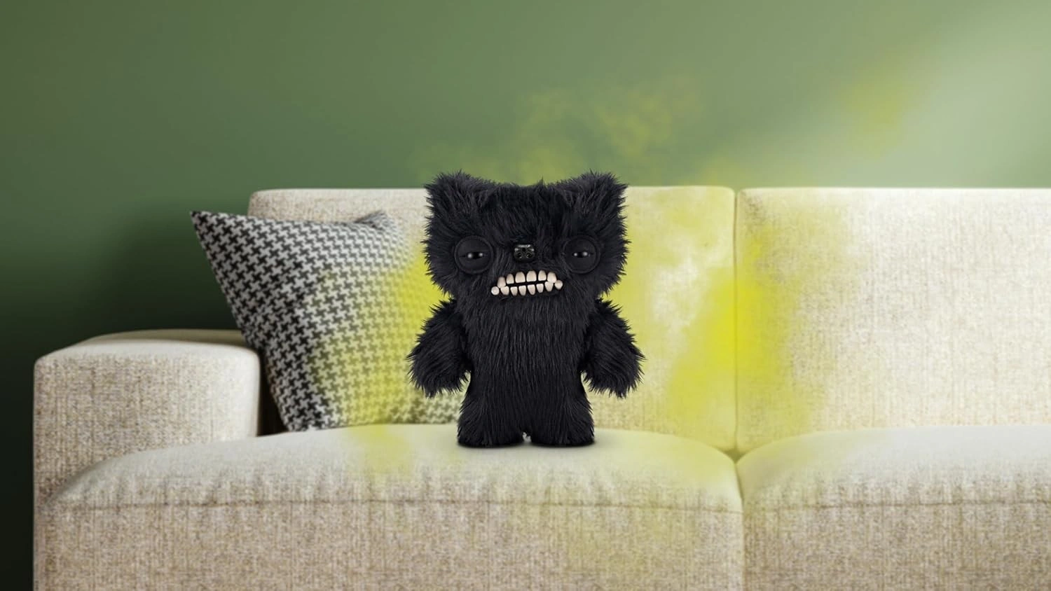 Gaz Çıkaran Fuggler Fart Face Sesli Hareket Sensörlü Komik Çirkin Peluş Oyuncak Munch Munch 22cm Çok Renkli