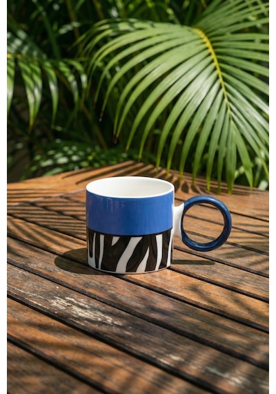 Summer Porselen Kupa Mavi - 355 Ml Mavi