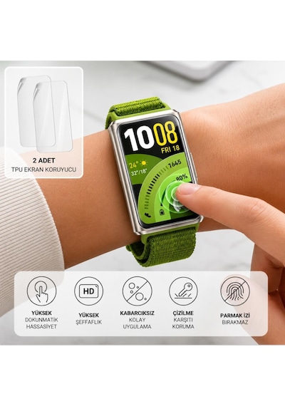Huawei Band 11 Pro Ekran Koruyucu Tpu Şeffaf Film 2 Adet