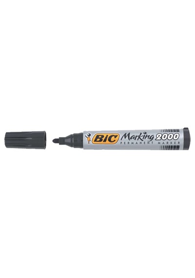 Bic Markör Permanent 1.7 Mm Yuvarlak Uçlu Siyah 2000 09 Çok Renkli