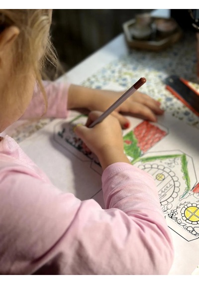 Kağıt Ev Şablonu Kendin Yap, 4 Adet Orman Evi, Boyama El Sanatları