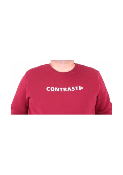 Moc Grande Mocgrande Erkek Büyük Beden Sıfır Yaka Sweat Bless 23205 Bordo