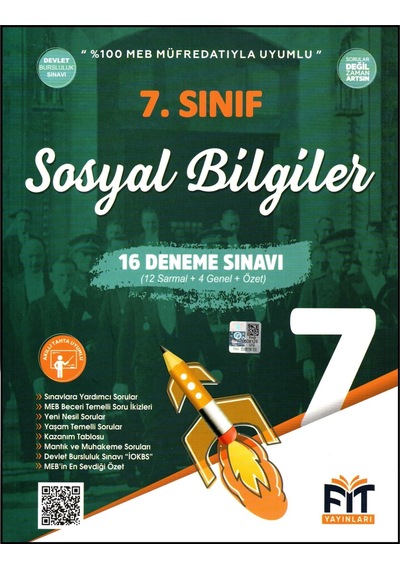 Fit 7 Sınıf Sosyal Bilgiler Denemeleri 16 Deneme