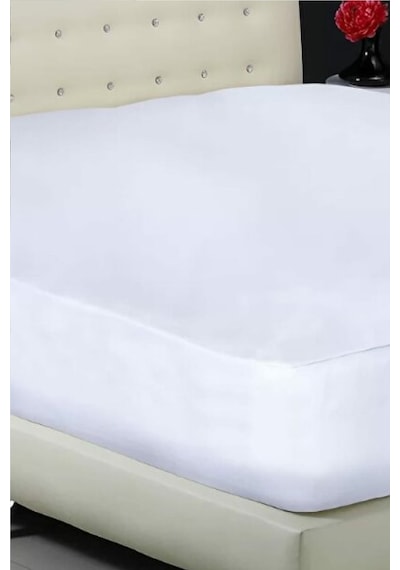 Bebesi Battal Boy Fitted Çift Kişilik Alez 200x200+30 Cm Micro Kumaş Sıvı Geçirmez Beyaz