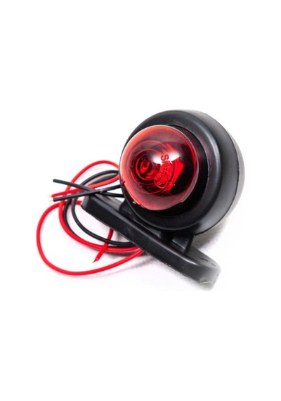 Ahmet Otomotiv Mini Takoz Tek Ledli Kırmızı-beyaz Renk 12v-24v