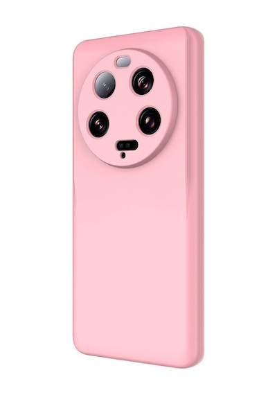 Noktaks - Xiaomi Uyumlu Xiaomi Mi 13 Ultra - Kılıf İçi Kadife Koruyucu Mara Lansman Kapak - Pembe Açık