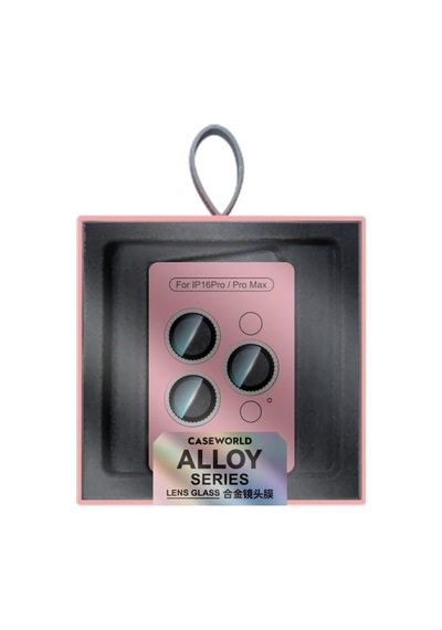 Apple Uyumlu   iPhone 16 Pro Caseworld Alloy Sparkling Diamond Serisi Taşlı Lens Koruyucu Gümüş
