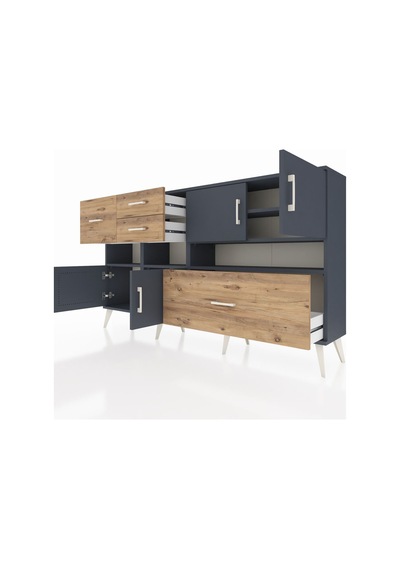 Arges Konsol 5 Raflı 4 Çekmeceli 4 Kapaklı 176x30x99 Antrasit-antrasit/çam Antrasıt/atlas Çam - Antrasıt Arges Konsol 5 Raflı 4 Çekmeceli 4 Kapaklı 176x30x99 Antrasit-antrasit/çam Antrasıt/atlas Çam - Antrasıt