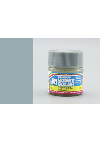 10 Ml. Aircraft Gray Aqueous Serisi Maket Boyası, Mr.hobby H057 Standart
