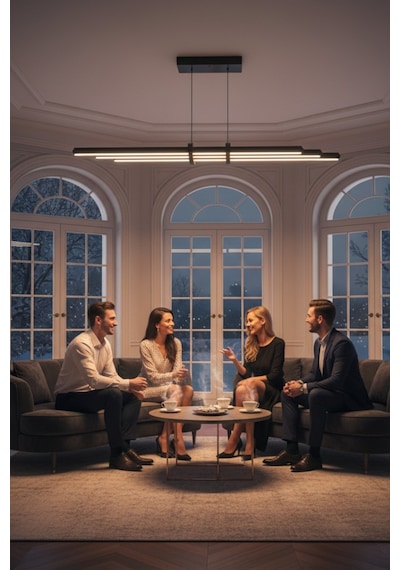 Cosmo Rose Gold Downlight Sarkıt Aşağı Yönlü Modern Led Linear Avize Doğal Işık