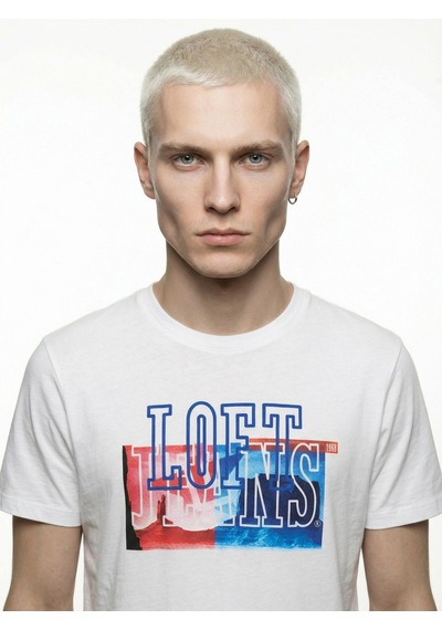 LOFT Regular Fit Erkek Tshirt K.kol Lf2041277 Q1.v1 Beyaz