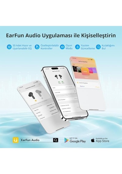 Earfun Earbuds Air Life Bluetooth Kulakiçi Kulaklık - Bluetooth 5.4-35 Saate Kadar Kullanım Süresi -