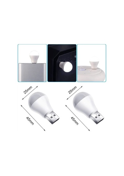 4 Adet Ampul Tasarım Taşınabilir Mini Usb Led Işık Lamba