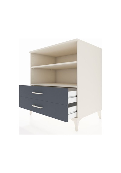 Kronos Şifonyer 2 Raflı 2 Çekmeceli 88x59x96 Aytaşı-antrasit Aytaşı