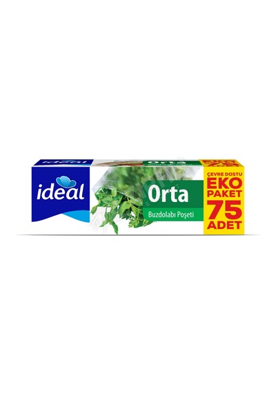 3 Adet İdeal Buzdolabı Poşeti Orta 75'li