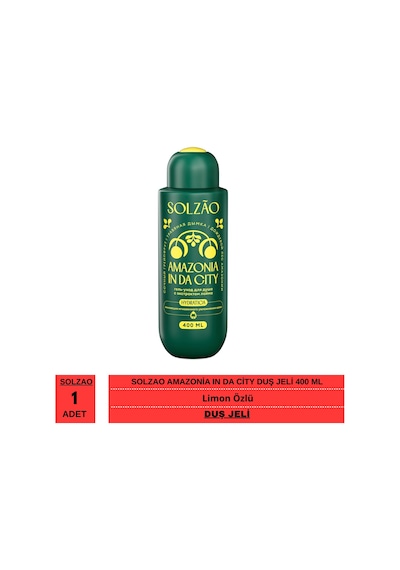 Solzao Amazonia In Da City Limon Özlü Duş Jeli 400 Ml