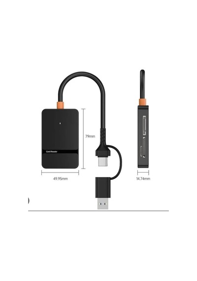 Zr783 Ads-316 Type-c + Usb 8 İn 1 Card Reader 5gbps Evimdeyokyok