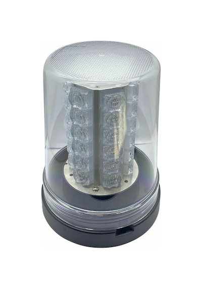 Hella 12v-24v Döner-çakar Tepe Lamba Ledli Şeffaf Cam-turuncu Fonksiyonlu 165 185 Mm