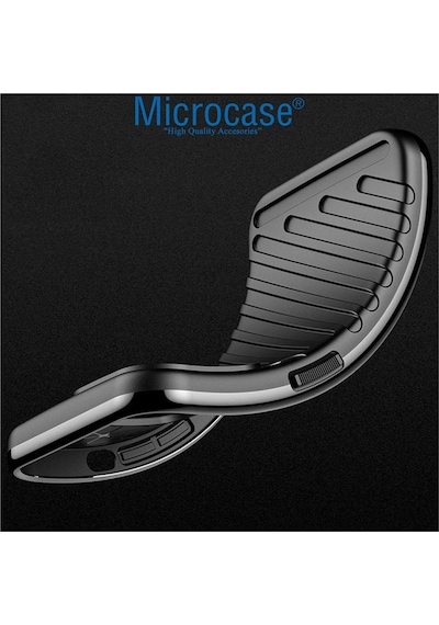 Microcase Xiaomi Mi 12X Thunder Serisi Silikon Kılıf-Siyah