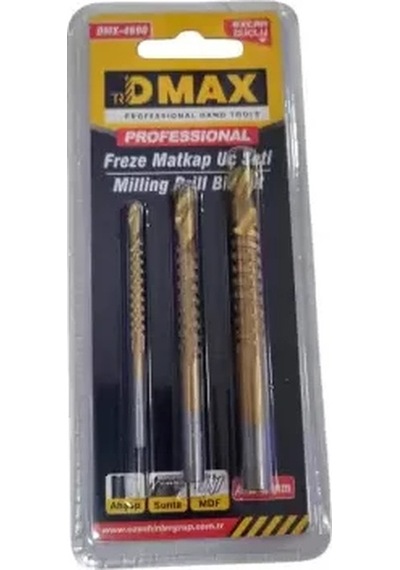 Dmax Matkap Freze Ucu 3 Lü Set Ekstra Güçlü