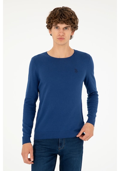 U.s. Polo Assn. Erkek İndigo Kazak /triko 50293505-vr028 İndigo