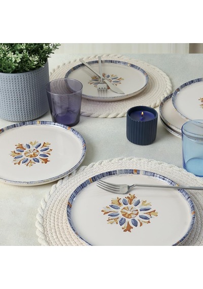 Mama Mia & La Dolce Vita Pasta Tabağı 22 Cm 4 Adet 22724-25 Çok Renkli