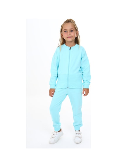 Toontoy Kids Toontoy Kız Çocuk Armalı Eşofman Takım Su Yeşili