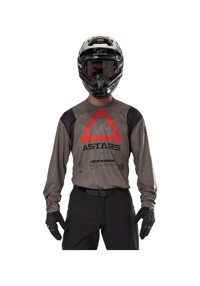 Alpinestars Techdura Off-road Enduro Motosiklet Jerseyi Kahverengi