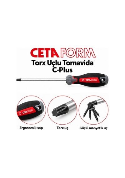 Ceta Form T8 Torx Uçlu Tornavida C-plus 60 Mm