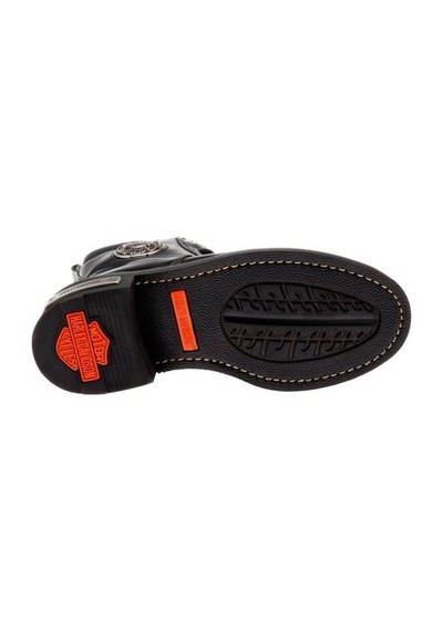Harley Davidson Jim Black Siyah Deri Erkek Bot