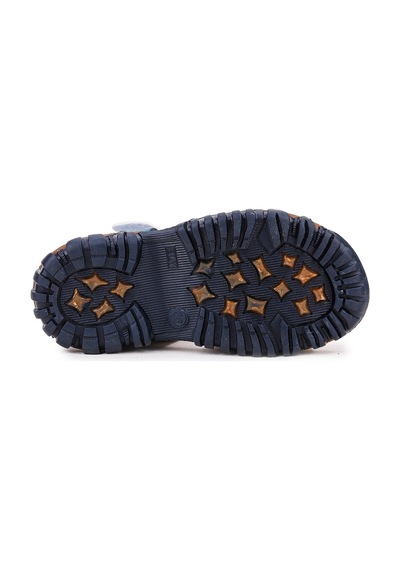 Kiko Kids Erkek Çocuk Sandalet Arz 2362 Petrol - Sarı
