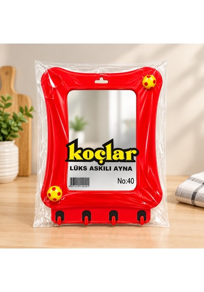 40 Lüks Askılı Ayna Çok renkli