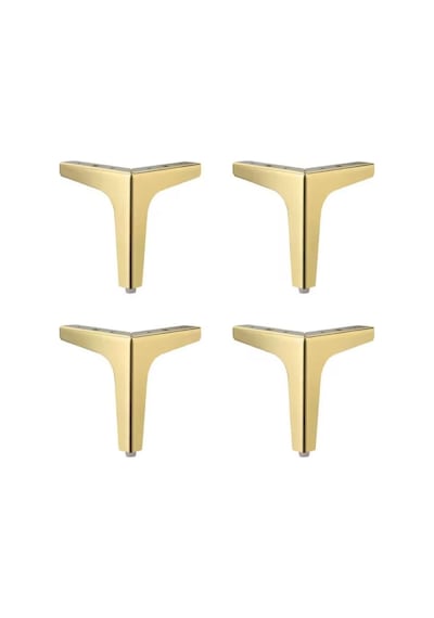 15 Cm Modern Model Gold Metal Mobilya, Dolap, Koltuk, Tv Ünitesi Ayakları 4 Adet -robot Süpürge Gold 15 Cm.