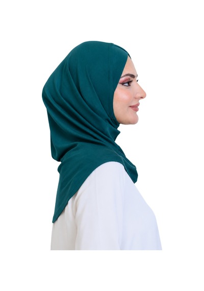 Modish Group Kadın Hazır Türban Çapraz Tek Parça Pratik Namaz Başörtüsü Zümrüt