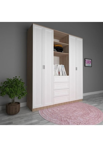 Loft Style Gardırop Suntalam Sis Gri
