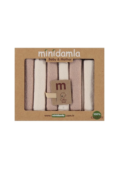 Minidamla 6lı Ağız Mendili - Bej