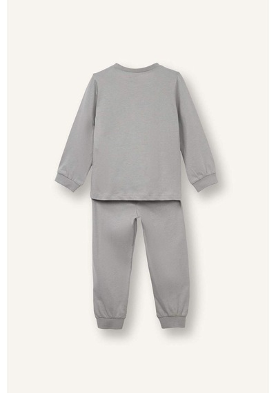 Defacto Baskılı Pijama Takımı Erkek Bebek G7133a526spgr454 Gri-gr454