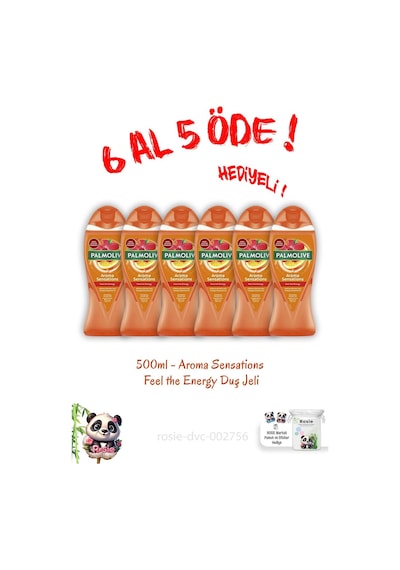 Duş Jeli 500 Ml 6 Al 5 Öde Aroma Sensations Feel The Energy
