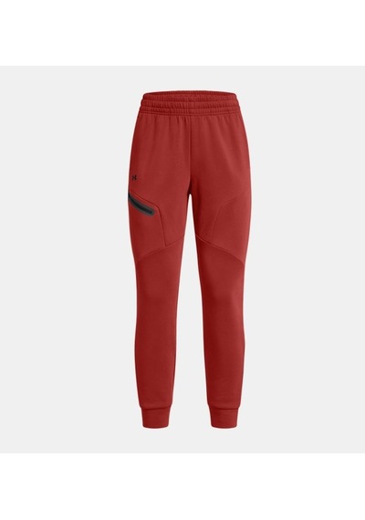 Under Armour - Kadın Unstoppable Fleece Eşofman Altı 1379846-840 Earthen Orange Black Çok Renkli