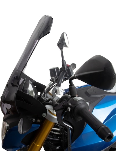 GP Kompozit BMW G 310 R 2018-2019 Uyumlu Ayaklı Ön Tur Camı Şeffaf 48 cm
