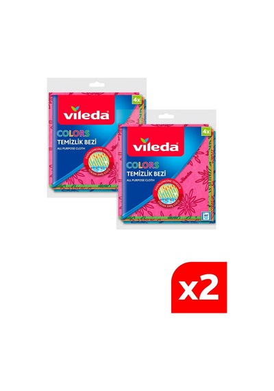 Vileda 2 Paket 4'lü Colors Renkli Mutfak Bezi Diğer