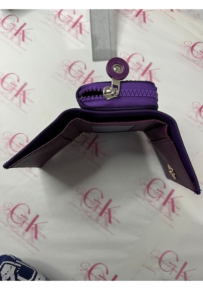 Gk Gamzelirenklerim Luxury Fashıon&accessorıes Krinkıl Mini Cüzdan Mor