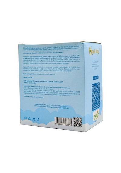 Organik Bahçe Organik Sebzeli Bebek Şehriyesi 3 x 200 G