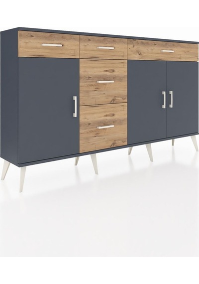 Arges Konsol 2 Raflı 5 Çekmeceli 3 Kapaklı 176x30x99 Antrasit-antrasit/çam Antrasıt/atlas Çam - Antrasıt Arges Konsol 2 Raflı 5 Çekmeceli 3 Kapaklı 176x30x99 Antrasit-antrasit/çam Antrasıt/atlas Çam - Antrasıt