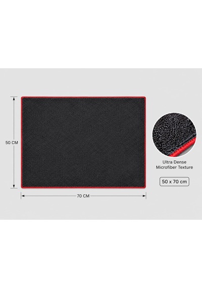 Lexroo 50x70 Tank Bezi Profesyonel Mikrofiber Oto Kurulama Havlusu