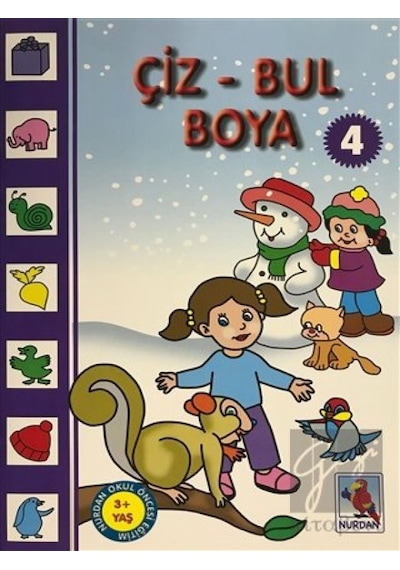 Çiz - Bul Boya 4 Nurdan Yayınları  -  Nurdan Yayınları