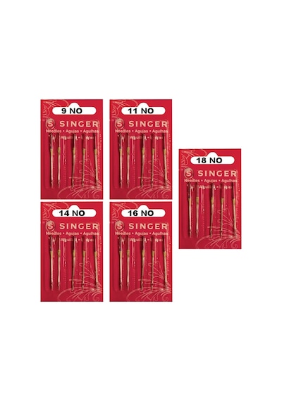 Singer Ev Tipi Aile Dikiş Makine İğnesi 5 Li Dikiş İğne Seti