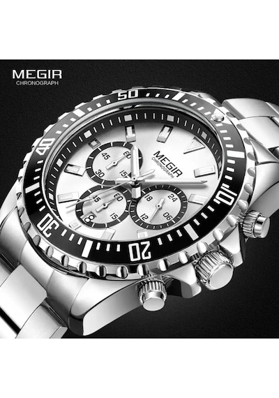 Megır 2064 Tüm Fonksiyonları Aktif Erkek Kol Saati Gümüş